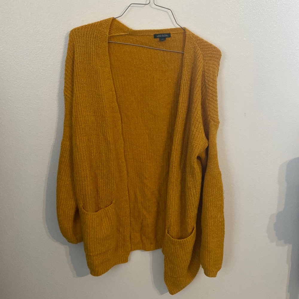 Mustard yellow cardigan